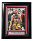 Conor McGregor Signed Framed 8x10 UFC Photo JSA QR