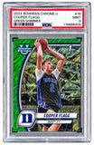 2024 Bowman Chrome U Green Shimmer #16 Cooper Flagg Rookie Card PSA Mint 9