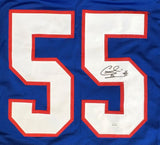 Cornelius Bennett Buffalo Signed Blue Rookie Football Jersey JSA