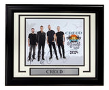 Creed (4) Band Signed Framed 8x10 Photo BAS LOA