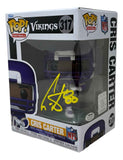 Cris Carter Signed Minnesota Vikings Funko Pop #317 Schwartz