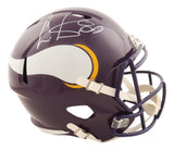 Cris Carter Signed Full Size Minnesota Vikings Replica Speed Helmet Schwartz