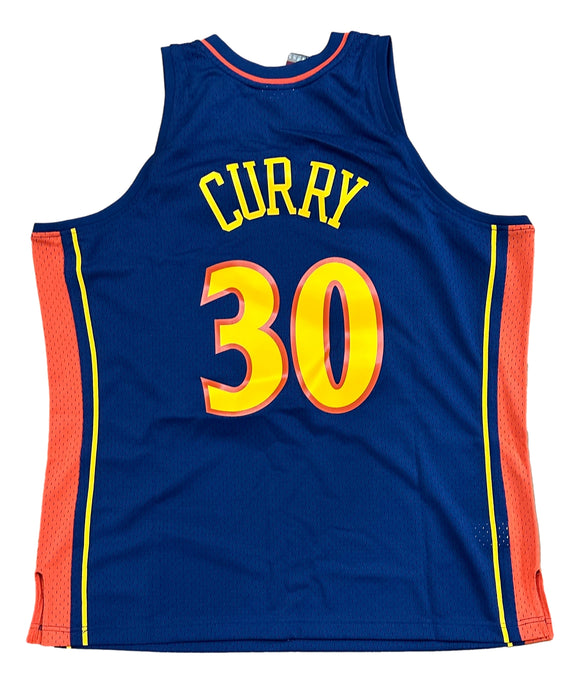 Stephen Curry Golden State Warriors 2009-10 Navy Blue Mitchell & Ness Jersey