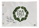 Curtis Strange Signed Oak Hill Country Club Golf Flag 1989 US Open BAS