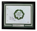 Curtis Strange Signed Framed Oak Hill Country Club Golf Flag 1989 US Open BAS