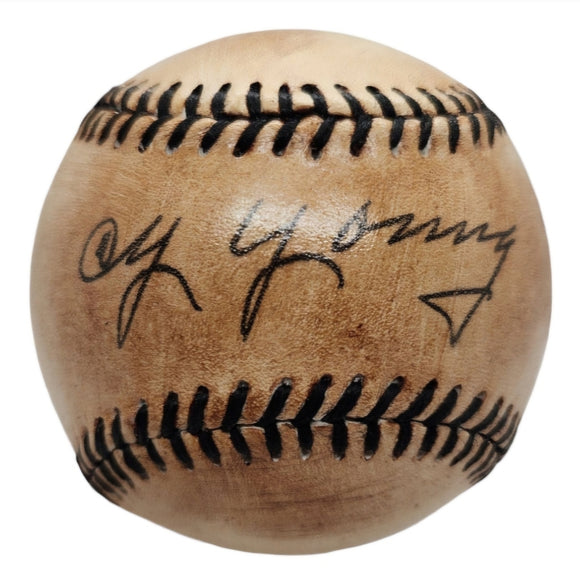 Cy Young Cleveland Replica Baseball w/ Circa 1910s Facsimile Autograph