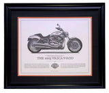 2003 Harley Davidson VRSCA V-Rod Framed 16x20 High Quality Print