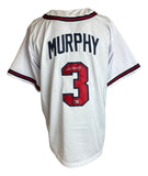 Dale Murphy Atlanta Signed White Baseball Jersey BAS