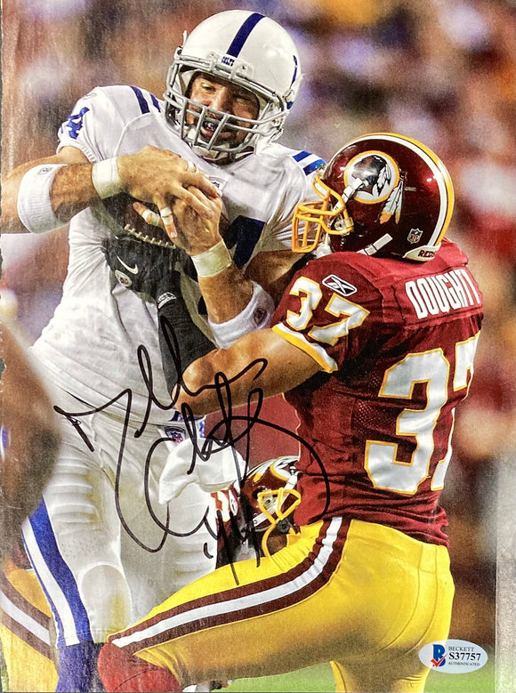 Dallas Clark Signed Indianapolis Colts Magazine Page BAS