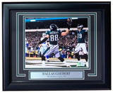 Dallas Goedert Signed Framed 8x10 Philadelphia Eagles vs Cowboys Photo BAS - Sports Integrity