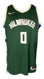 Damian Lillard Signed Milwaukee Bucks Nike Swingman Basketball Jersey PSA Holo