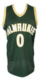 Damian Lillard Milwaukee Signed Green Basketball Jersey BAS