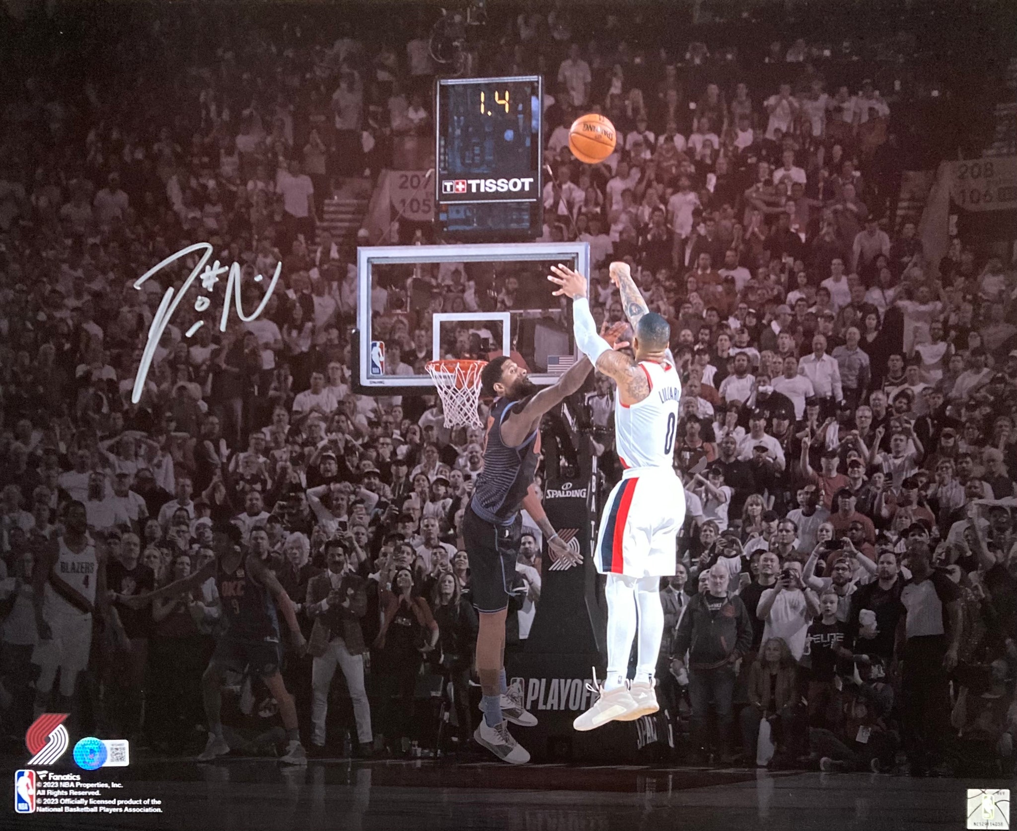 Damian Lillard Autographed Portland Custom White Basketball Jersey - BAS