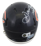Dan Hampton Signed Chicago Bears Mini Speed Helmet HOF 2002 BAS