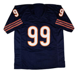 Dan Hampton Chicago Signed Navy Football Jersey JSA QR Hologram