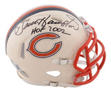 Dan Hampton Signed Chicago Bears RETRO Mini Speed Helmet HOF 2002 BAS