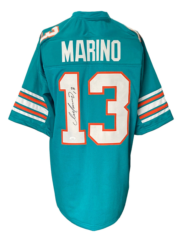 Dan Marino Signed Custom Teal Pro-Style Football Jersey JSA Hologram Sports Integrity