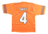 D'Andre Swift Chicago Signed Orange Football Jersey JSA Hologram