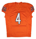 D'Andre Swift Chicago Signed Orange Pro Cut Football Jersey JSA QR Hologram