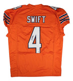 D'Andre Swift Chicago Signed Orange Pro Cut Football Jersey JSA QR Hologram
