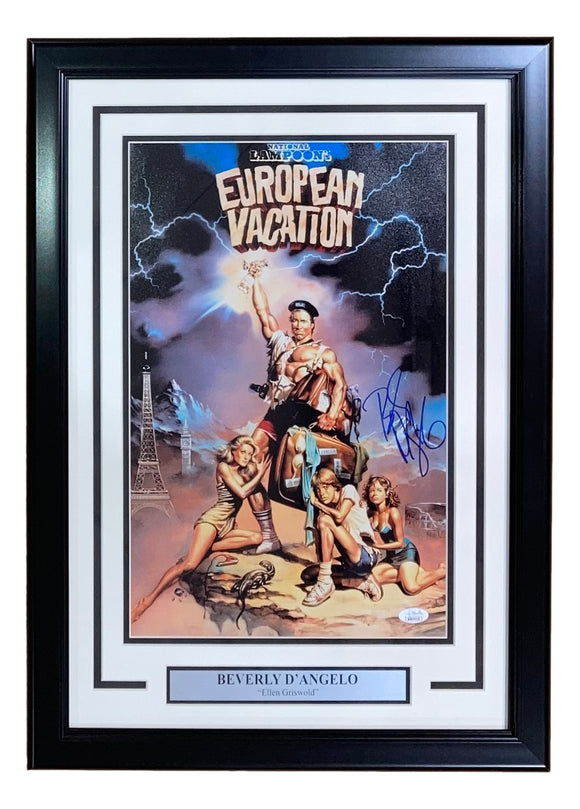 Beverly D'Angelo Signed Framed 11x17 Lampoon's European Vacation Photo JSA Sports Integrity