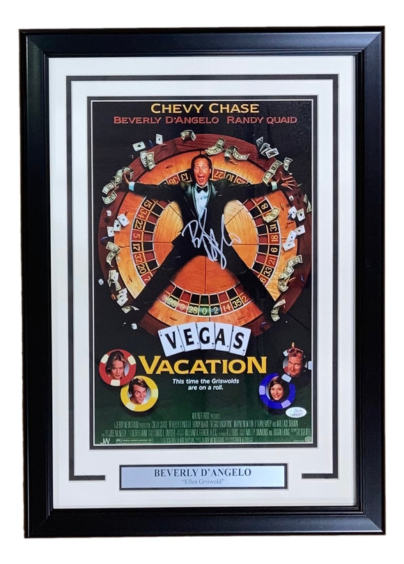 Beverly D'Angelo Signed Framed 11x17 Lampoon's Vegas Vacation Photo JSA Sports Integrity