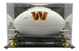 Jayden Daniels Signed Washington Commanders Logo Football Fanatics w/ Case