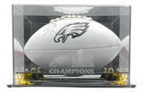 Darius Slay Signed Philadelphia Eagles Logo Football BAS w/ Super Bowl 59 Case