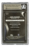 Darryl Strawberry Signed 2022 Topps Chrome Black #CBADST Mets Trading Card LE 21/50 BAS