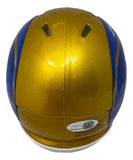 Davante Adams Signed Los Angeles Rams Flash Mini Speed Helmet JSA QR Hologram