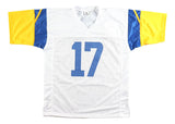 Davante Adams Los Angeles Signed White Football Jersey BAS