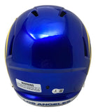 Davante Adams Signed Los Angeles Rams Full Size Replica Speed Helmet BAS