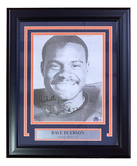 Dave Duerson Signed Framed Chicago Bears Magazine Page BAS BH71199 Sports Integrity