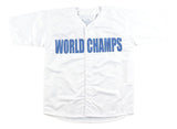 Dave Roberts Los Angeles Signed White Baseball Jersey BAS