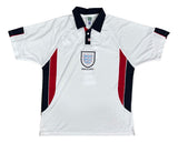 David Beckham Signed England White Score Draw Replica Jersey Panini