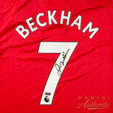 David Beckham Signed Manchester United Adidas Replica Jersey Panini