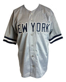 David Justice New York Signed Gray Baseball Jersey Sports Integrity