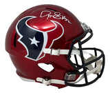 David Montgomery Signed Houston Texans Full Size Red Replica Speed Helmet BAS