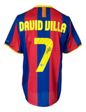 David Villa Signed Barcelona Nike Soccer Jersey BAS