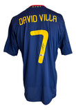 David Villa Signed Spain 2010 Adidas Navy Soccer Jersey BAS