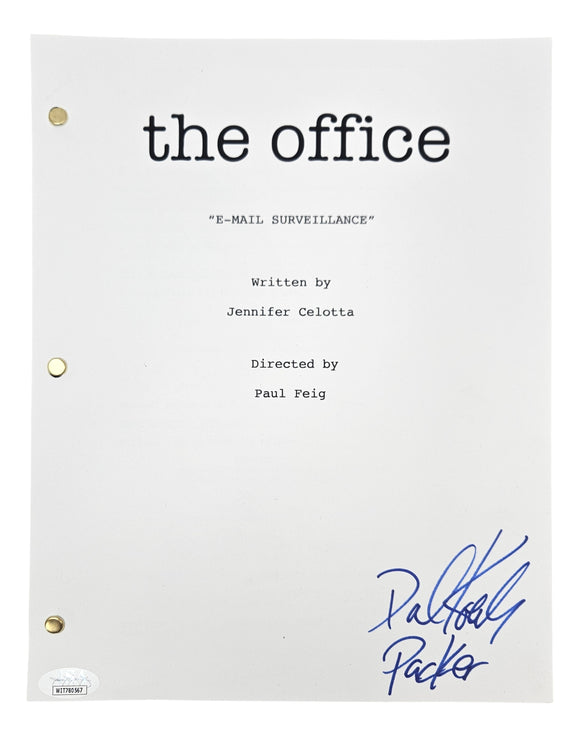 David Koechner Signed The Office Episode Script Inscribed Packer JSA ITP Sports Integrity