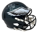 Brian Dawkins Signed Philadelphia Eagles Full Size Speed Replica Helmet BAS