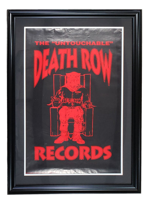 Death Row Records Framed 20x30 Orignal 1997 Poster
