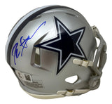 Deion Sanders Signed Dallas Cowboys Mini Speed Helmet BAS