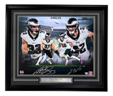 Cooper DeJean Reed Blankenship Signed Framed 16x20 Eagles Photo 2 Fanatics