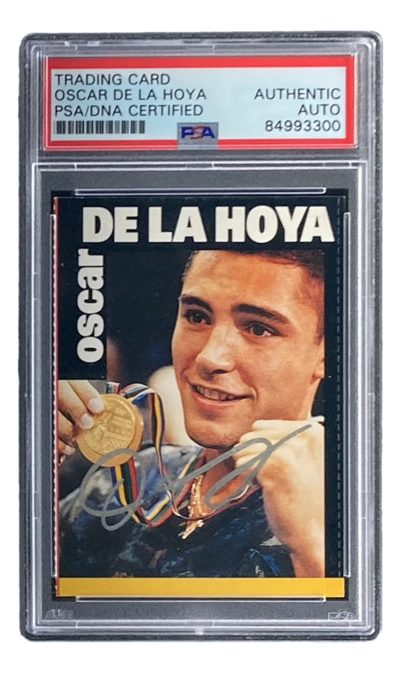 Oscar De La Hoya Signed Rare 1993 Money For Kids Card PSA/DNA Sports Integrity