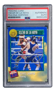 Oscar De La Hoya Signed 1996 Sports Illustrated For Kids Series 2 #492 Card PSA/DNA Sports Integrity