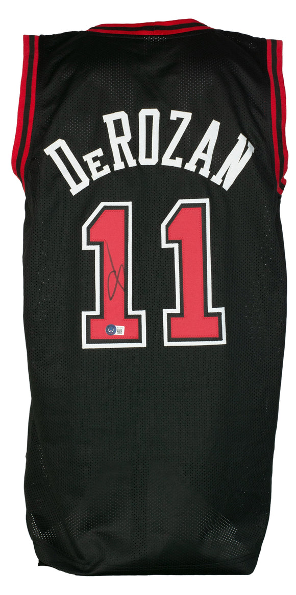 DeMar DeRozan Signed Custom Black Basketball Jersey BAS Sports Integrity