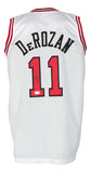 DeMar DeRozan Signed Custom White Basketball Jersey BAS