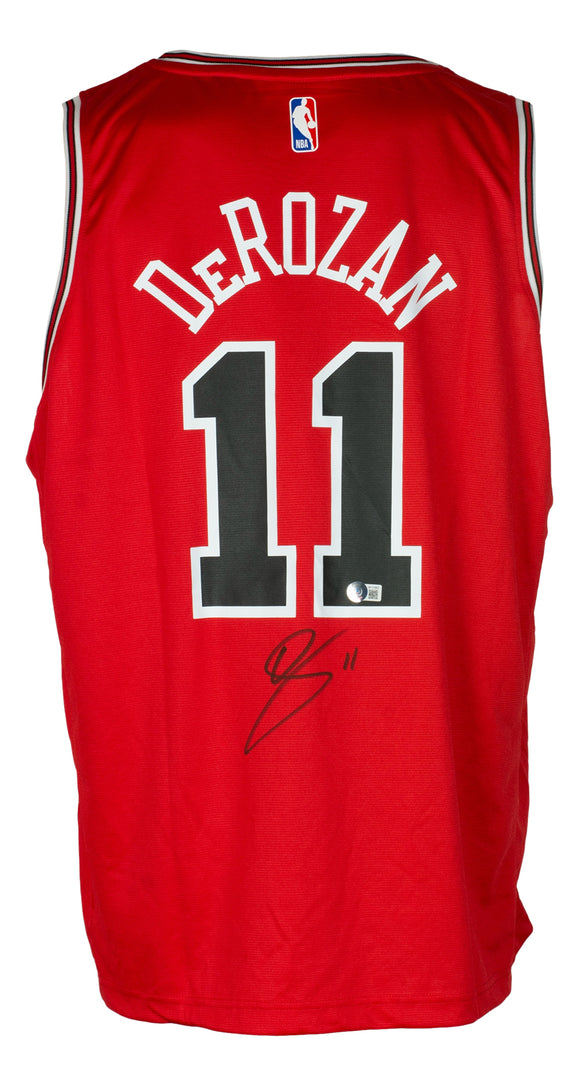 DeMar DeRozan Signed Chicago Bulls Red Fanatics Basketball Jersey BAS Sports Integrity